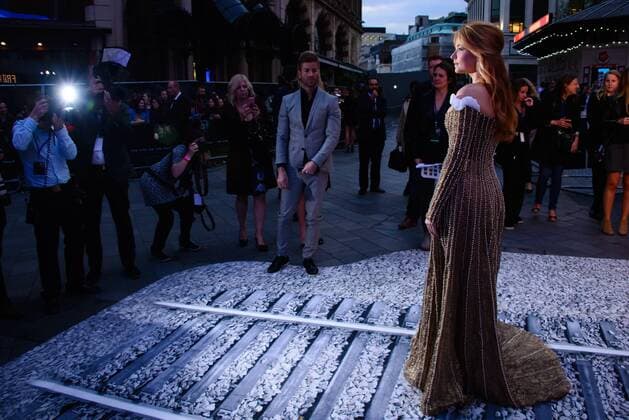 . 20 09 2016. Odeon, Leicester Square, London, United Kingdom. Haley Bennett arrives at The Girl On The Train World Premiere.  xChrisxJosephx xi-Imagesx IIM-13479-0070
