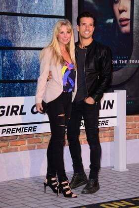 . 20 09 2016. Odeon, Leicester Square, London, United Kingdom. Danny Mac and Carly Stenson arrive at The Girl On The Train World Premiere.  xChrisxJosephx xi-Imagesx IIM-13479-0085