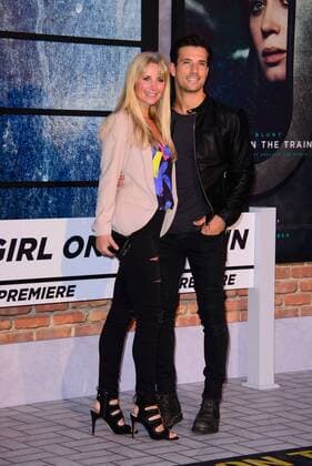 . 20 09 2016. Odeon, Leicester Square, London, United Kingdom. Danny Mac and Carly Stenson arrive at The Girl On The Train World Premiere.  xChrisxJosephx xi-Imagesx IIM-13479-0088