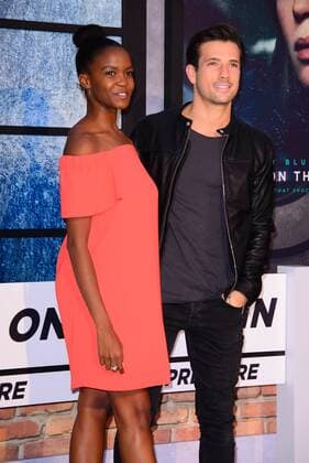 . 20 09 2016. Odeon, Leicester Square, London, United Kingdom.Oti Mabuse and Danny Mac arrive at The Girl On The Train World Premiere.  xChrisxJosephx xi-Imagesx IIM-13479-0128