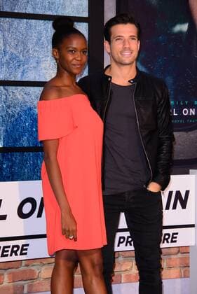 . 20 09 2016. Odeon, Leicester Square, London, United Kingdom.Oti Mabuse and Danny Mac arrive at The Girl On The Train World Premiere.  xChrisxJosephx xi-Imagesx IIM-13479-0129
