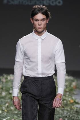 September 20, 2016 - Madrid, Madrid, Spain - A models walks during Elena Rial Fashion Show at Madrid EGO Fashion Week Spring Summer 2017 18 at Ifema, on September 20, 2016, in Madrid, Spain Madrid Spain  - ZUMAn230