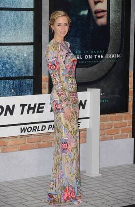 September 20, 2016 - England, United Kingdom - Emily Blunt attends the World Premiere of The Girl On The Train at Odeon Leciester Square. United Kingdom - ZUMAs147