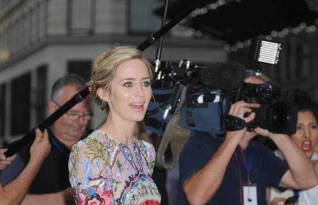 September 20, 2016 - England, United Kingdom - Emily Blunt attends the World Premiere of The Girl On The Train at Odeon Leciester Square. United Kingdom - ZUMAs147