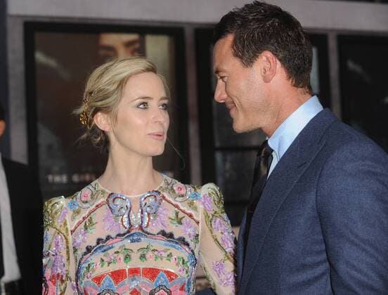 September 20, 2016 - England, United Kingdom - Emily Blunt and Luke Evans attend the World Premiere of The Girl On The Train at Odeon Leciester Square. United Kingdom - ZUMAs147