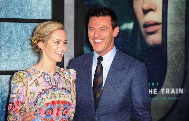 September 20, 2016 - England, United Kingdom - Emily Blunt and Luke Evans attend the World Premiere of The Girl On The Train at Odeon Leciester Square. United Kingdom - ZUMAs147
