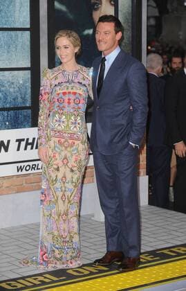 September 20, 2016 - England, United Kingdom - Emily Blunt and Luke Evans attend the World Premiere of The Girl On The Train at Odeon Leciester Square. United Kingdom - ZUMAs147