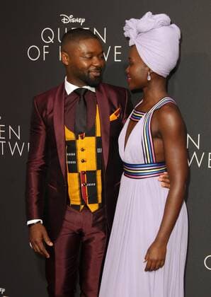September 20, 2016 - Hollywood, CA, United States - 20 September 2016 - Hollywood, California - David Oyelowo and Lupita NyongÃ¢â‚¬â„¢o. Ã¢â‚¬Å Queen Of KatweÃ¢â‚¬Â Los Angeles Premiere held at the El Capitan Theater in Hollywood. Photo Credit: AdMedia Hollywood United States - ZUMAa123