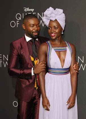 September 20, 2016 - Hollywood, CA, United States - 20 September 2016 - Hollywood, California - David Oyelowo and Lupita NyongÃ¢â‚¬â„¢o. Ã¢â‚¬Å Queen Of KatweÃ¢â‚¬Â Los Angeles Premiere held at the El Capitan Theater in Hollywood. Photo Credit: AdMedia Hollywood United States - ZUMAa123