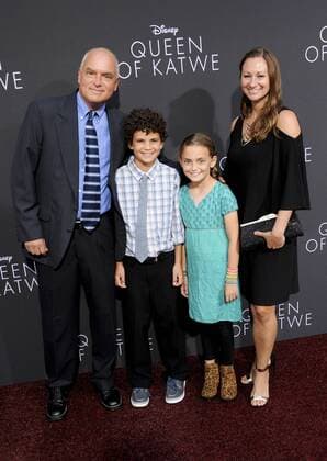 Tim Crothers, wife Candace, son Atticus & daughter Sawyer QUEEN OF KATWE FILM PREMIERE Hollywood Patrick Rideaux PicturePerfect