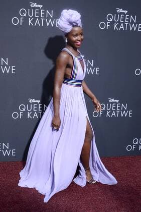 Cast member Lupita Nyong o attends the premiere of the motion picture biographical sport drama Queen of Katwe at the El Capitan Theatre in the Hollywood section of Los Angeles on September 20, 2016.  LAP2016092020 JIMxRUYMEN