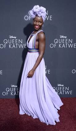 Cast member Lupita Nyong o attends the premiere of the motion picture biographical sport drama Queen of Katwe at the El Capitan Theatre in the Hollywood section of Los Angeles on September 20, 2016.  LAP2016092019 JIMxRUYMEN