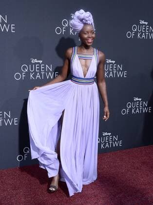 Cast member Lupita Nyong o attends the premiere of the motion picture biographical sport drama Queen of Katwe at the El Capitan Theatre in the Hollywood section of Los Angeles on September 20, 2016.  LAP2016092022 JIMxRUYMEN