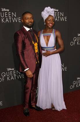 September 20, 2016 - Hollywood, CA, United States - 20 September 2016 - Hollywood, California - David Oyelowo and Lupita NyongÃ¢â‚¬â„¢o. Ã¢â‚¬Å Queen Of KatweÃ¢â‚¬Â Los Angeles Premiere held at the El Capitan Theater in Hollywood. Photo Credit: AdMedia Hollywood United States - ZUMAa123