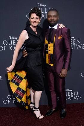 Cast member David Oyelowo and his wife Jessica Oyelowo attend the premiere of the motion picture biographical sport drama Queen of Katwe at the El Capitan Theatre in the Hollywood section of Los Angeles on September 20, 2016.  LAP2016092038 JIMxRUYMEN