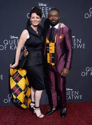 Cast member David Oyelowo and his wife Jessica Oyelowo attend the premiere of the motion picture biographical sport drama Queen of Katwe at the El Capitan Theatre in the Hollywood section of Los Angeles on September 20, 2016.  LAP2016092039 JIMxRUYMEN