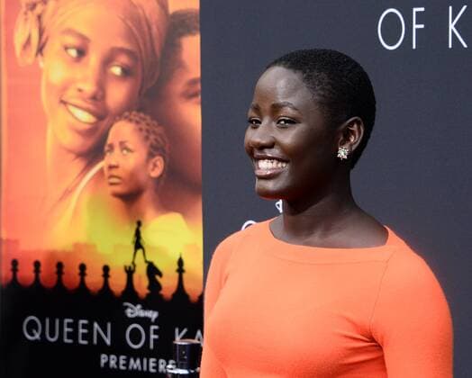 Cast member Madina Nalwanga attends the premiere of the motion picture biographical sport drama Queen of Katwe at the El Capitan Theatre in the Hollywood section of Los Angeles on September 20, 2016.  LAP2016092042 JIMxRUYMEN