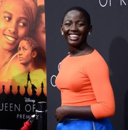 Cast member Madina Nalwanga attends the premiere of the motion picture biographical sport drama Queen of Katwe at the El Capitan Theatre in the Hollywood section of Los Angeles on September 20, 2016.  LAP2016092047 JIMxRUYMEN