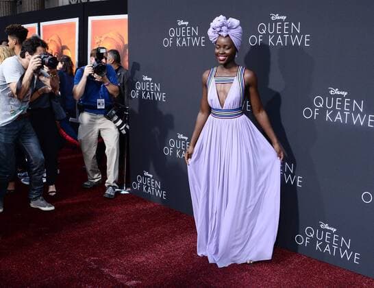 Cast member Lupita Nyong o attends the premiere of the motion picture biographical sport drama Queen of Katwe at the El Capitan Theatre in the Hollywood section of Los Angeles on September 20, 2016.  LAP2016092049 JIMxRUYMEN