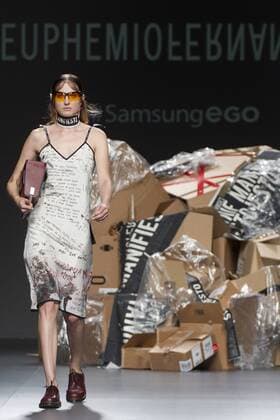 Model bei der Euphemio Fernandez Fashion Show auf der Mercedes-Benz Fashion Week Madrid Spring Summer 2017. Madrid, 20.09.2016 Euphemio Fernandez Model  Foto:xDyDxFotografosx xFuturexImage