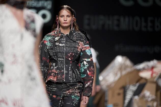 Model bei der Euphemio Fernandez Fashion Show auf der Mercedes-Benz Fashion Week Madrid Spring Summer 2017. Madrid, 20.09.2016 Euphemio Fernandez Model  Foto:xDyDxFotografosx xFuturexImage