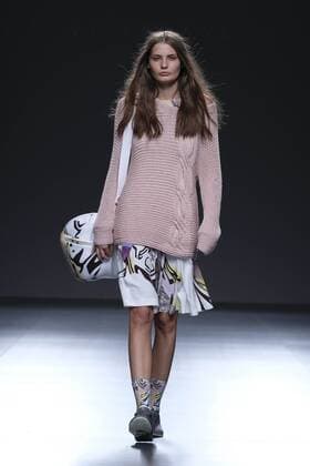 Madrid, Spain - A model walks on the runway at the XEVI FERNANDEZ of Kiev show during Mercedes-Benz Fashion Week Madrid Spring Summer 2017 at Ifema on September 19, 2016 in Madrid, Spain. Madrid Spain  - ZUMAn230