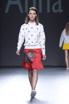 Madrid, Spain - A model walks on the runway at the ANNA K of Kiev show during Mercedes-Benz Fashion Week Madrid Spring Summer 2017 at Ifema on September 19, 2016 in Madrid, Spain. Madrid Spain  - ZUMAn230