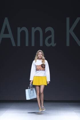 Madrid, Spain - A model walks on the runway at the ANNA K of Kiev show during Mercedes-Benz Fashion Week Madrid Spring Summer 2017 at Ifema on September 19, 2016 in Madrid, Spain. Madrid Spain  - ZUMAn230