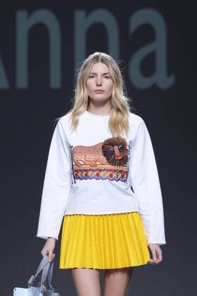 Madrid, Spain - A model walks on the runway at the ANNA K of Kiev show during Mercedes-Benz Fashion Week Madrid Spring Summer 2017 at Ifema on September 19, 2016 in Madrid, Spain. Madrid Spain  - ZUMAn230
