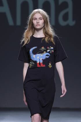Madrid, Spain - A model walks on the runway at the ANNA K of Kiev show during Mercedes-Benz Fashion Week Madrid Spring Summer 2017 at Ifema on September 19, 2016 in Madrid, Spain. Madrid Spain  - ZUMAn230