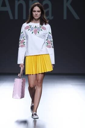 Madrid, Spain - A model walks on the runway at the ANNA K of Kiev show during Mercedes-Benz Fashion Week Madrid Spring Summer 2017 at Ifema on September 19, 2016 in Madrid, Spain. Madrid Spain  - ZUMAn230