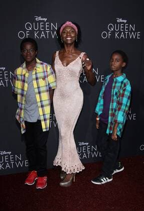 September 20, 2016 - Hollywood, CA, United States - 20 September 2016 - Hollywood, California - Jeryl Prescott with sons. Ã¢â‚¬Å Queen Of KatweÃ¢â‚¬Â Los Angeles Premiere held at the El Capitan Theater in Hollywood. Photo Credit: AdMedia Hollywood United States - ZUMAa123