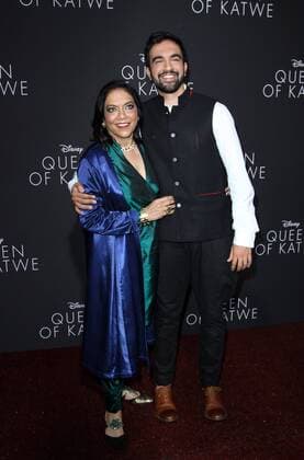 September 20, 2016 - Hollywood, CA, United States - 20 September 2016 - Hollywood, California - Mira Nair ans son Zohran Mamdani. Ã¢â‚¬Å Queen Of KatweÃ¢â‚¬Â Los Angeles Premiere held at the El Capitan Theater in Hollywood. Photo Credit: AdMedia Hollywood United States - ZUMAa123