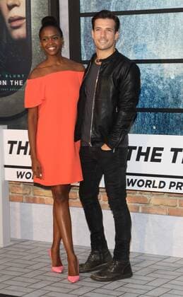 The Girl on the Train World film premiere London.UK. Oti Mabuse and Danny Mac in The Girl on the Train World film premiere at the Odeon Leicester Square. London. 20th September 2016. LMK73-61441-210916 