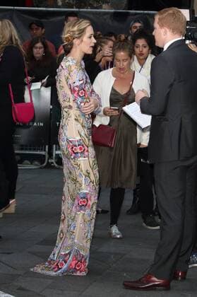 The Girl on the Train World film premiere London.UK. Emily Blunt in The Girl on the Train World film premiere at the Odeon Leicester Square. London. 20th September 2016. LMK73-61441-210916 