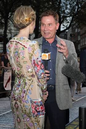The Girl on the Train World film premiere London.UK. Emily Blunt and Richard Arnold in The Girl on the Train World film premiere at the Odeon Leicester Square. London. 20th September 2016. LMK73-61441-210916 