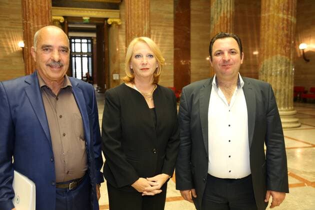 Alfred Fried Photography Award 2016 Wien, Parlament, 20. 09. 2016 Abdessatar BEN MOUSSA, Doris BURES, Mazen DARWISH