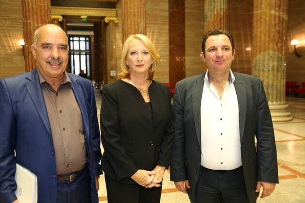 Alfred Fried Photography Award 2016 Wien, Parlament, 20. 09. 2016 Abdessatar BEN MOUSSA, Doris BURES, Mazen DARWISH