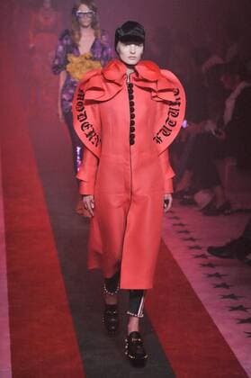 Milan Fashion Week, Women Spring Summer 2017. Milano, Moda Donna, Primavera Estate 2017. GUCCI catwalk. Pictured: model  Copyright: xRiccardoxGiordanoxSickix