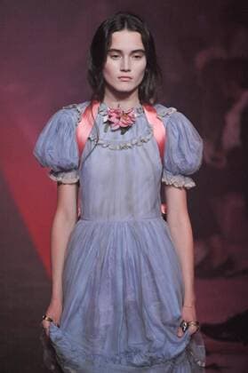Milan Fashion Week, Women Spring Summer 2017. Milano, Moda Donna, Primavera Estate 2017. GUCCI catwalk. Pictured: model  Copyright: xRiccardoxGiordanoxSickix