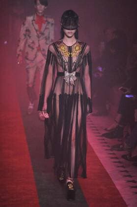 Milan Fashion Week, Women Spring Summer 2017. Milano, Moda Donna, Primavera Estate 2017. GUCCI catwalk. Pictured: model  Copyright: xRiccardoxGiordanoxSickix