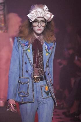 Milan Fashion Week, Women Spring Summer 2017. Milano, Moda Donna, Primavera Estate 2017. GUCCI catwalk. Pictured: model  Copyright: xRiccardoxGiordanoxSickix