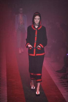Milan Fashion Week, Women Spring Summer 2017. Milano, Moda Donna, Primavera Estate 2017. GUCCI catwalk. Pictured: model  Copyright: xRiccardoxGiordanoxSickix