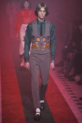 Milan Fashion Week, Women Spring Summer 2017. Milano, Moda Donna, Primavera Estate 2017. GUCCI catwalk. Pictured: model  Copyright: xRiccardoxGiordanoxSickix