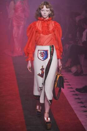 Milan Fashion Week, Women Spring Summer 2017. Milano, Moda Donna, Primavera Estate 2017. GUCCI catwalk. Pictured: model  Copyright: xRiccardoxGiordanoxSickix