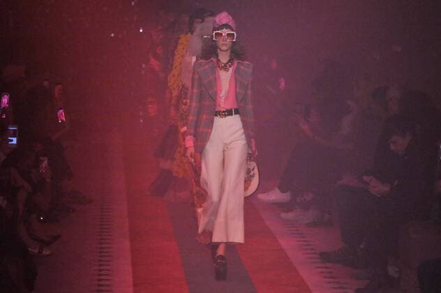 Milan Fashion Week, Women Spring Summer 2017. Milano, Moda Donna, Primavera Estate 2017. GUCCI catwalk. Pictured: model  Copyright: xRiccardoxGiordanoxSickix