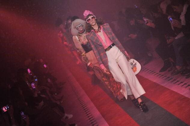 Milan Fashion Week, Women Spring Summer 2017. Milano, Moda Donna, Primavera Estate 2017. GUCCI catwalk. Pictured: model  Copyright: xRiccardoxGiordanoxSickix