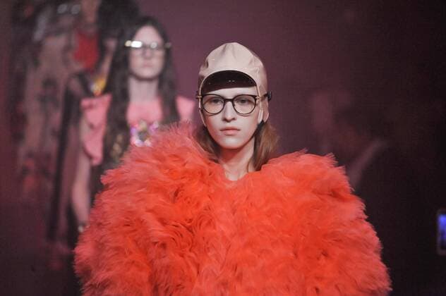 Milan Fashion Week, Women Spring Summer 2017. Milano, Moda Donna, Primavera Estate 2017. GUCCI catwalk. Pictured: model  Copyright: xRiccardoxGiordanoxSickix