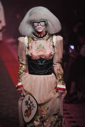 Milan Fashion Week, Women Spring Summer 2017. Milano, Moda Donna, Primavera Estate 2017. GUCCI catwalk. Pictured: model  Copyright: xRiccardoxGiordanoxSickix