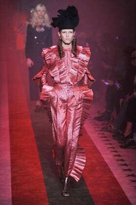Milan Fashion Week, Women Spring Summer 2017. Milano, Moda Donna, Primavera Estate 2017. GUCCI catwalk. Pictured: model  Copyright: xRiccardoxGiordanoxSickix